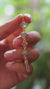 Australian Opal Moonstone Pendant 925 Silver Gold Plated Aquamarine Zircon Statement Necklace Gift