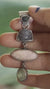 Tanzanite, Rhodochrosite, & Aquamarine Pendant, Oxidized, Brush-Textured Sterling Silver, Pisces and Aquarius Zodiac, Unique Gift