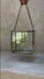 Large Glass Brass Display Box Rectangular Jewelry Case Crystal Shelf Keepsake Cabinet Ring Storage Gift