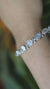 Oval Blue Moonstone Bracelet, 925 Sterling Silver Adjustable Jewelry