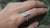 Aquamarine Crystal Ring: Hammered Sterling Silver Band, Size 8