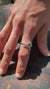 Dowsing Radiance: Rainbow Opal - Polished finish - Adjustable Sterling Silver Ring - Size 7-10 US