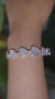 Sterling Silver Bracelets Mother of Pearl Heart Love Link Jewelry High Polish Romantic Gift Heart Chakra Bracelet