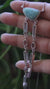 Larimar Aquamarine Herkimer Vera Cruz Quartz Necklace 925 Silver Atlantian Ocean Throat Crown Chakra Gift