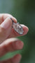 Petroleum Faden Quartz Pendant 925 Silver Sand Texture Claw Frame Oxidized Crystal Talisman Jewelry