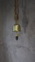 Smoky Quartz Hindu Prayer Bell: 18k Gold-Plated Bronze, Meditation Decor
