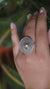 Adjustable Citrine Ring 925 Sterling Silver Solar Disc Statement Ring Faceted Gemstone Solar Plexus Chakra Jewelry Gift