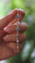 Zircon Opal Moonstone Aquamarine Pendant 925 Silver Textured Necklace Crown Throat Third Eye Chakra Gift