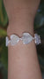 Mother of Pearl Heart Bracelet 925 Silver Love Link Bracelet High Shine Polish Toggle Clasp Romantic Jewelry Gift Heart Chakra