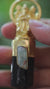 Black Tourmaline Aquamarine Necklace 18k Gold Plated Sterling Silver Divine Balance Talisman Jewelry