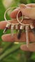 Smoky Quartz, Vera Cruz Amethyst, Watermelon Tourmaline, Pearl & Himalayan Quartz Stack Pendant Earrings, Sterling Silver, Unique Gift