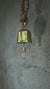 Crystal Quartz Prayer Bell: 18k Gold Plated Bronze Spiritual Decor
