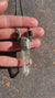 Emerald Quartz Sterling Silver Pendant: Raw Gemstone Necklace, Adjustable Chain