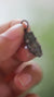 Blue Tourmaline Claw Pendant 925 Sterling Silver Oxidized Necklace Throat Chakra Libra Pisces Gift