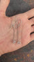 Herkimer Diamond Sterling Silver Dangle Earrings: Claw Set Crystal