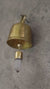 Crystal-Accented Hindu Prayer Bell, Bronze with 18k Gold Plating, Clear Quartz Amplifier, Spiritual Décor, Meditation Bell, Christmas tree