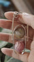 Rhodochrosite & Golden Rutile Sphere Pendant, Sterling Silver Crystal Fidgeting Toy, High Polish Finish, Heart Chakra, Leo/Sagittarius