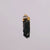 Dark Smokey Lemurian specialty Quartz point with a Raw Blue Moonstone - Gold Plated Sterling Silver - Crystal Necklace Pendant 7