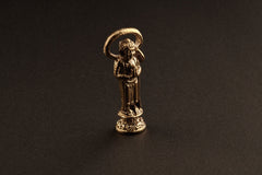 Buddhist Amulet UTTARABODHI MUDRA Buddha Statue Talismas - Brass Cast - Pendant Necklace