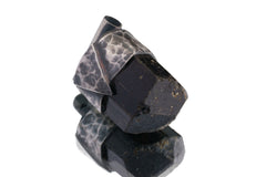Himalayan Terminated Black Dravite Tourmaline Gem - Stack Pendant -Textured & oxidised - 925 Sterling Silver - Crystal Necklace - No. 11