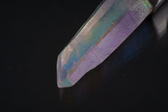 Large Opal / Angel Aura Lemurian Laser Quartz Point - Halo Wrap Setting - Polished Sterling Silver - Crystal Pendant Neckpiece - NO. 2