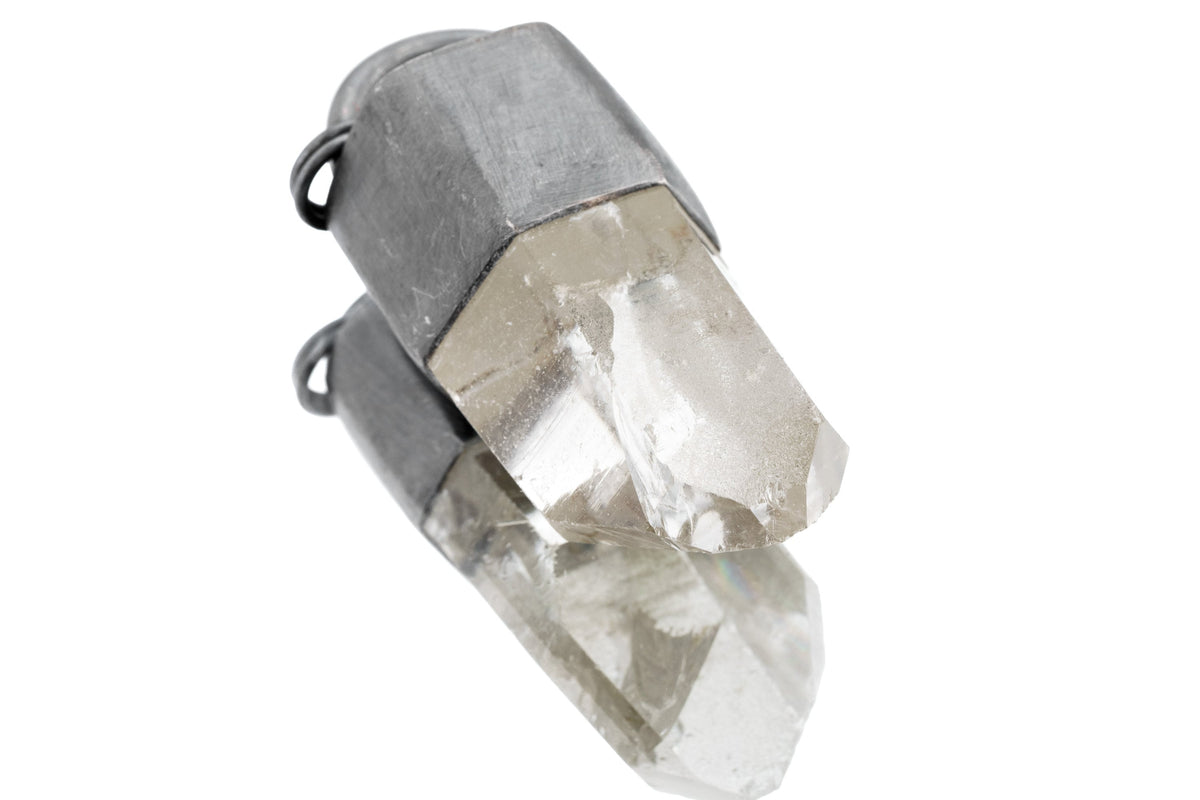 Crystal Clarity Archive: Super Clear Chunky Australian Lemurian Record Keeper Quartz - Sterling Silver Crystal Pendant