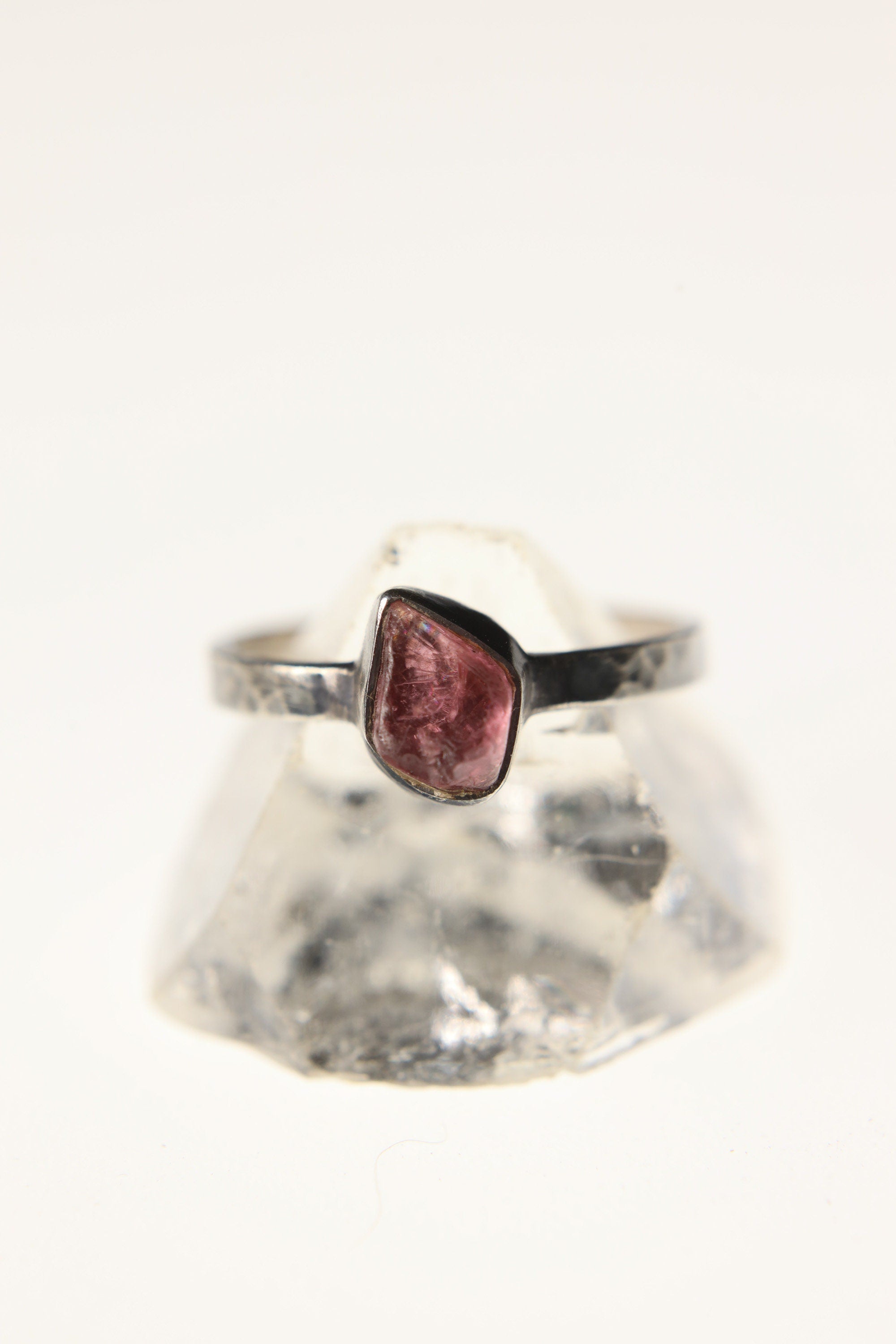 Eternal Blush - Sterling Silver Ring with Pink Tourmaline - Size 7 US - NO/02