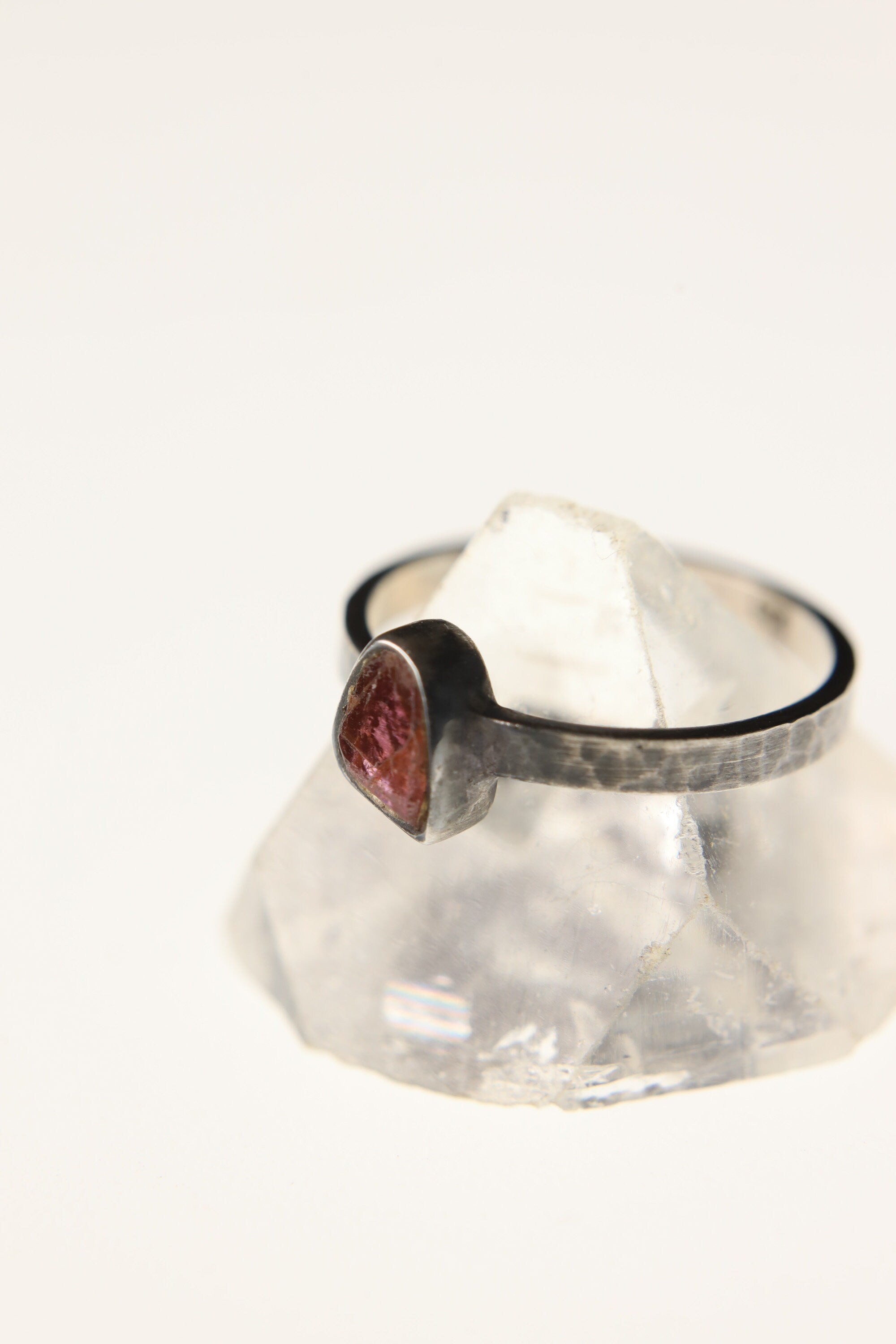 Eternal Blush - Sterling Silver Ring with Pink Tourmaline - Size 6 US - NO/03