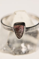 Enchanted Spectrum - Sterling Silver Ring with Watermelon Tourmaline - Size 8 US - NO/01